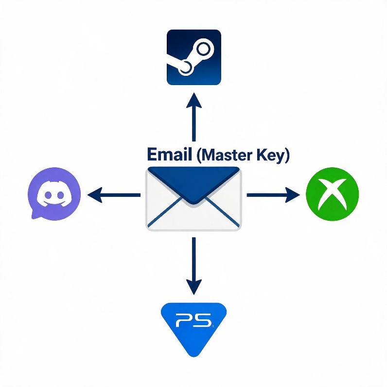 Gaming account security across Steam, Xbox, PlayStation, and Discord